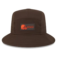 Men's New Era Brown Cleveland Browns 2025 Sideline  Bucket Hat