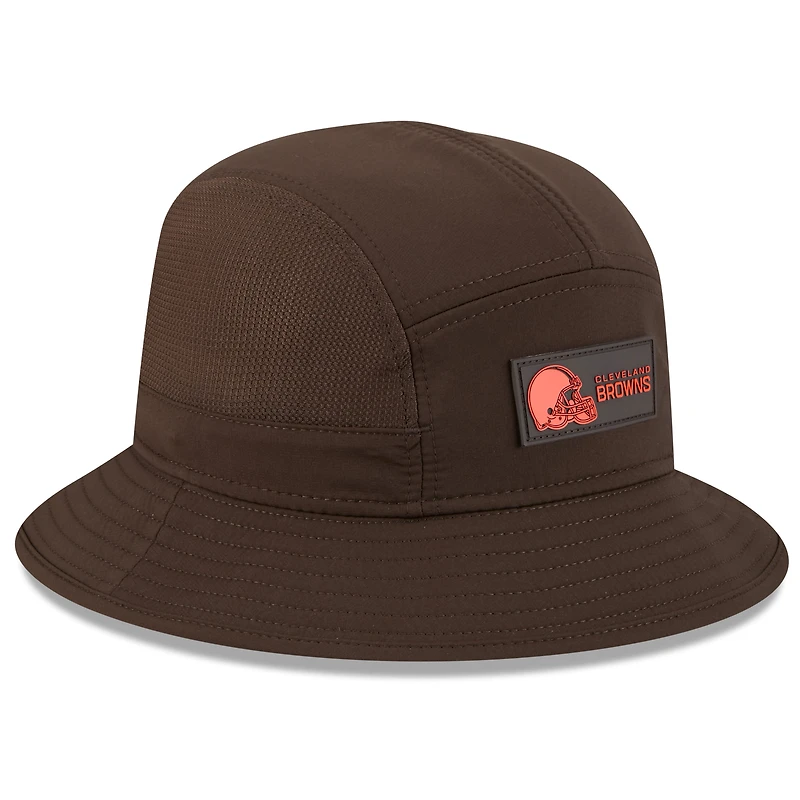 Men's New Era Brown Cleveland Browns 2025 Sideline  Bucket Hat
