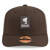 Casquette ajustable 9SEVENTY Trucker marron New Era pour homme, édition 2025 des Cleveland Browns