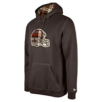 Sweat à capuche carreaux Cleveland Browns 3rd Down de New Era pour homme