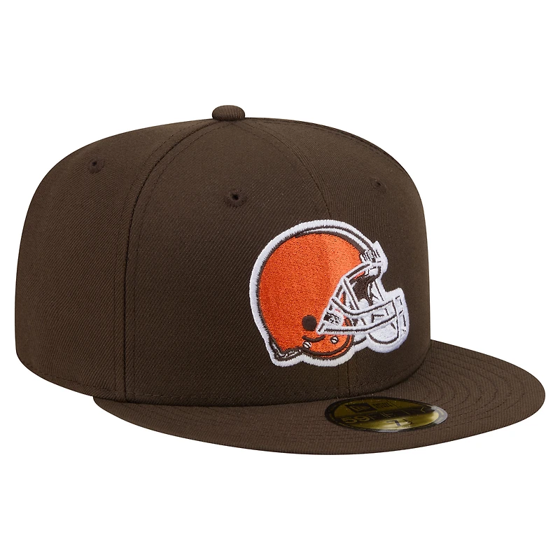 Casquette ajustée New Era 59FIFTY marron pour homme
