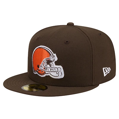 Casquette ajustée New Era 59FIFTY marron pour homme
