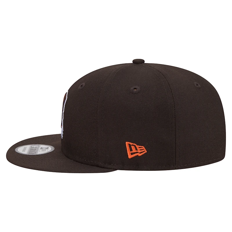 Casquette snapback New Era 9FIFTY marron Cleveland Browns pour homme