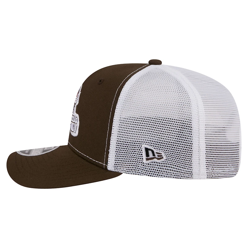 Men's New Era  Brown Cleveland Browns 9SEVENTY Trucker Adjustable Hat