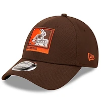 Men's New Era Brown Cleveland Browns A-Frame - 9FORTY Snapback Hat