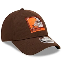 Men's New Era Brown Cleveland Browns A-Frame - 9FORTY Snapback Hat