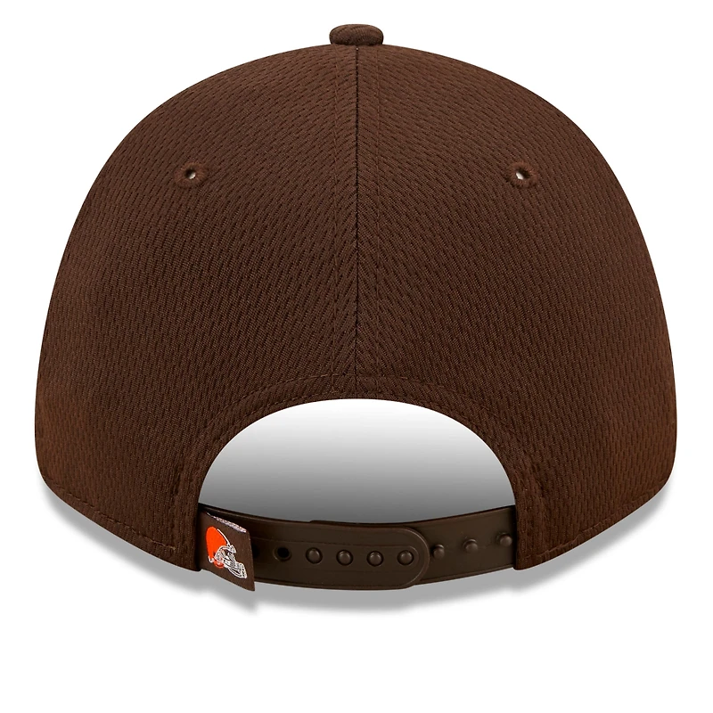 Men's New Era Brown Cleveland Browns A-Frame - 9FORTY Snapback Hat