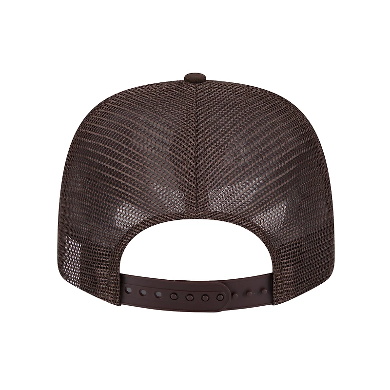 Casquette ajustable extensible à boutons-pression Cleveland Browns Adventure Camo Trucker 9SEVENTY de New Era pour homme
