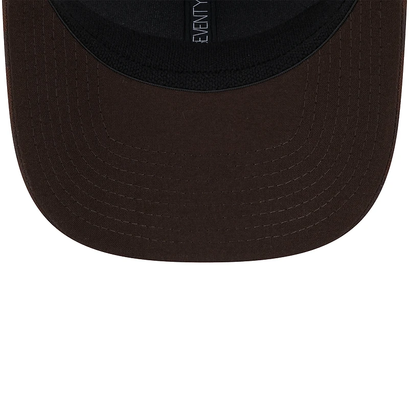 Casquette ajustable extensible à boutons-pression Cleveland Browns Adventure Camo Trucker 9SEVENTY de New Era pour homme