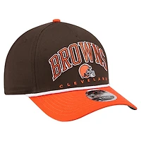 Men's New Era  Brown Cleveland Browns  Arch 9FORTY A-Frame Adjustable Hat