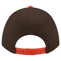 Men's New Era  Brown Cleveland Browns  Arch 9FORTY A-Frame Adjustable Hat