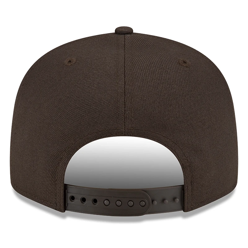 Casquette Snapback 9FIFTY basique Cleveland Browns New Era marron pour hommes