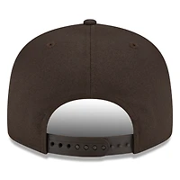 Casquette Snapback 9FIFTY basique Cleveland Browns New Era marron pour hommes