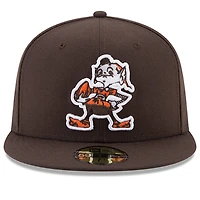 Casquette ajustée 59FIFTY pour homme des Cleveland Browns Brownie Omaha The Elf Throwback New Era