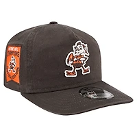 Casquette ajustable New Era Brown Cleveland Browns Championship 19TWENTY pour homme