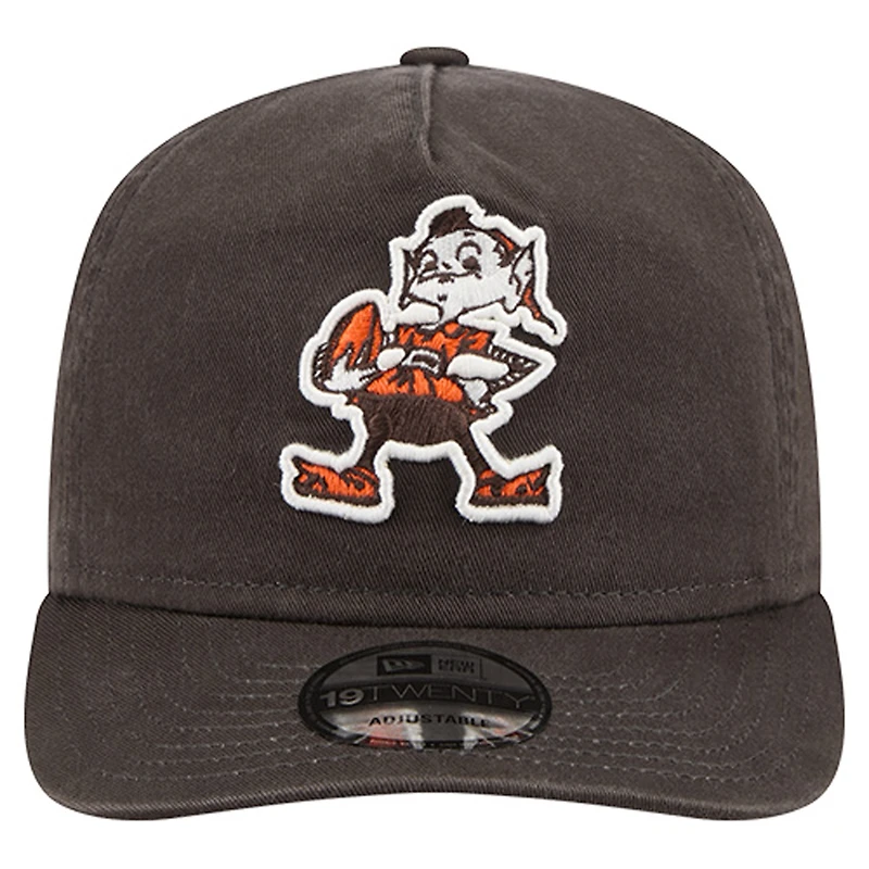 Casquette ajustable New Era Brown Cleveland Browns Championship 19TWENTY pour homme