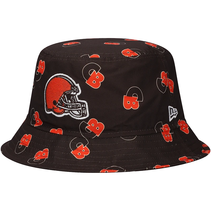 Bob New Era marron Cleveland Browns City Originals pour hommes