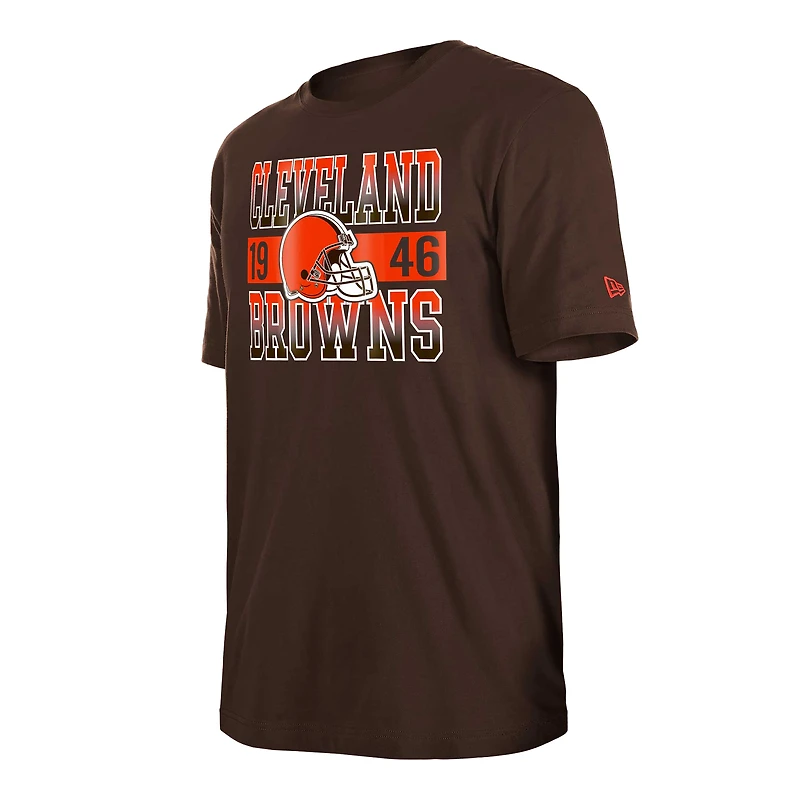T-shirt marron Cleveland Browns City Team New Era pour homme