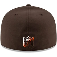 Men's New Era Brown Cleveland Browns Color Dim 59FIFTY Fitted Hat