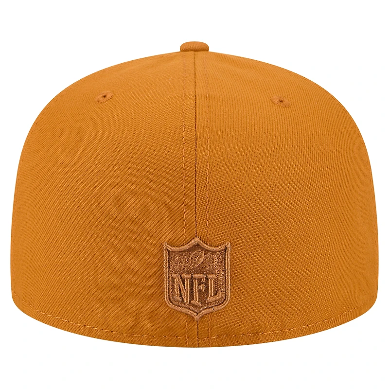 Men's New Era  Brown Cleveland Browns Color Pack A-Frame 59FIFTY Fitted Hat