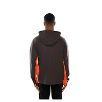 Sweat à capuche zippé intégral en scaphandre Scuba Raglan Authentic des Cleveland Browns de New Era pour homme