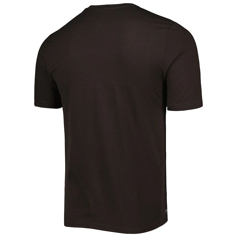 T-shirt pour homme Cleveland Browns Combine Authentic Training Huddle Up New Era marron