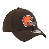 Casquette New Era marron Cleveland Browns Core Team 39THIRTY Flex pour homme