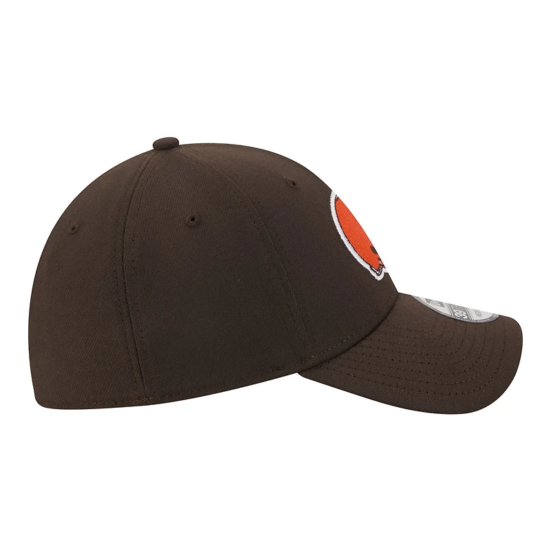 Men's New Era  Brown Cleveland Browns Core Team 39THIRTY Flex Hat