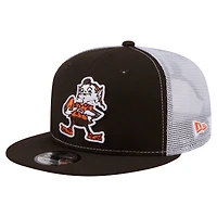 Casquette trucker New Era marron Cleveland Browns Core Team 9FIFTY pour homme
