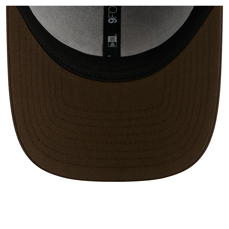 Casquette ajustable New Era marron Cleveland Browns Core Team 9FORTY pour homme