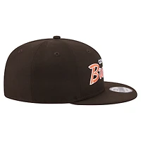 Casquette snapback New Era 9FIFTY marron Cleveland Browns Core Team Script pour homme
