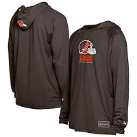 Men's New Era  Brown Cleveland Browns Functional Fandom Hoodie