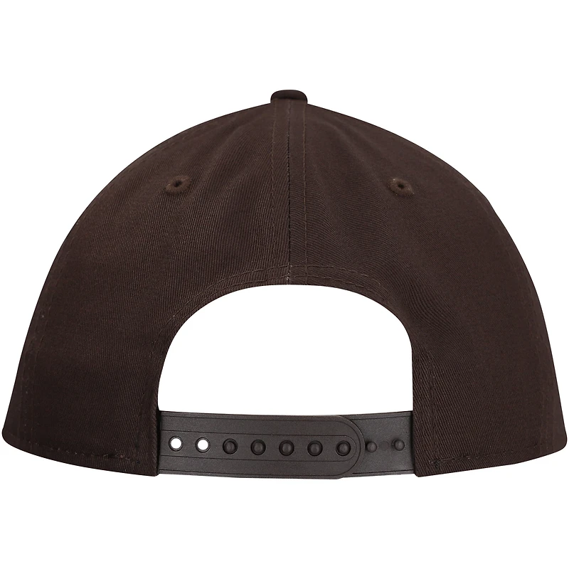 Men's New Era Brown Cleveland Browns Main Low Profile 9FIFTY Snapback Hat