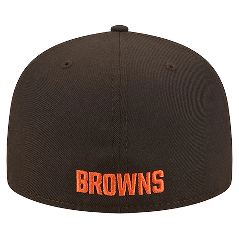 Casquette ajustée 59FIFTY marron Cleveland Browns pour homme New Era