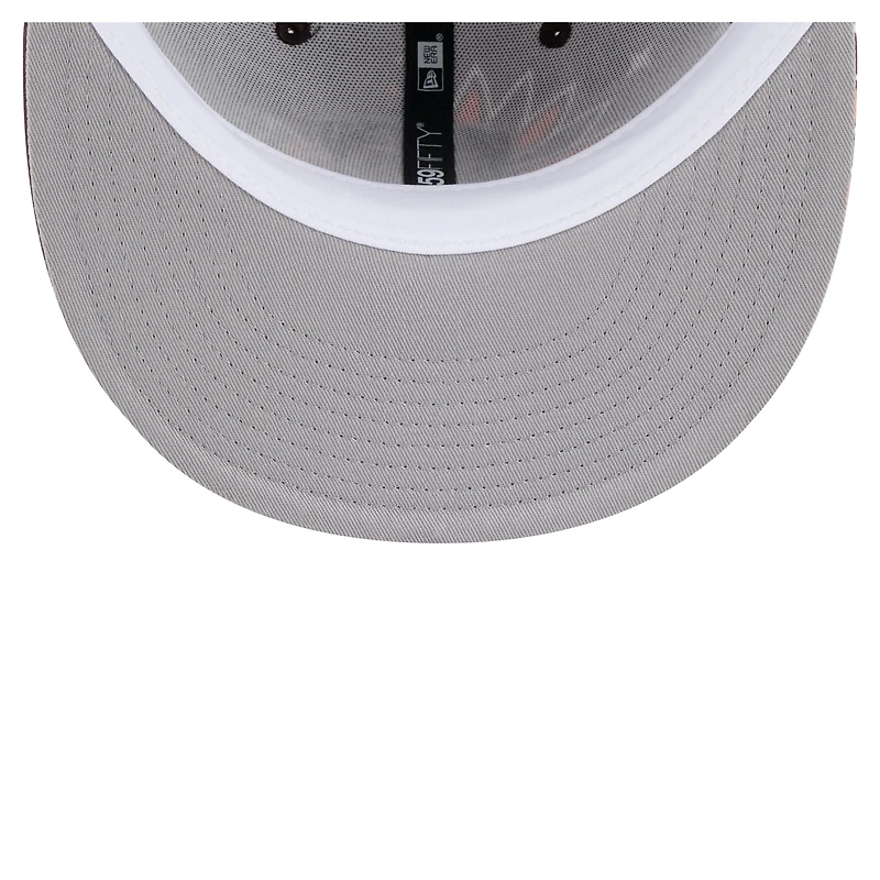 Casquette ajustée 59FIFTY marron à motif cachemire des Cleveland Browns de New Era pour homme