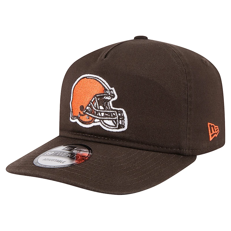 Casquette ajustable 19TWENTY marron des Cleveland Browns de New Era pour homme