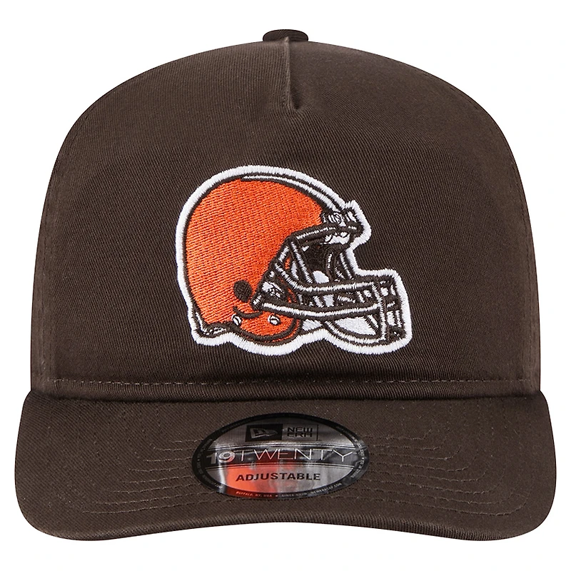 Casquette ajustable 19TWENTY marron des Cleveland Browns de New Era pour homme