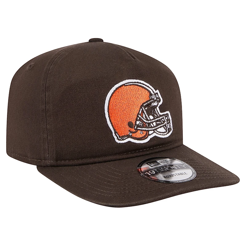 Casquette ajustable 19TWENTY marron des Cleveland Browns de New Era pour homme