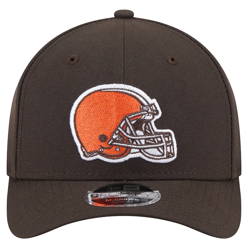 Men's New Era  Brown Cleveland Browns Team Collection 9FORTY M-Crown Adjustable Hat