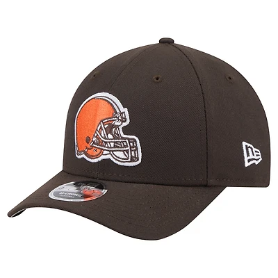 Casquette ajustable 9FORTY M-Crown marron pour homme, collection équipe des Cleveland Browns, New Era