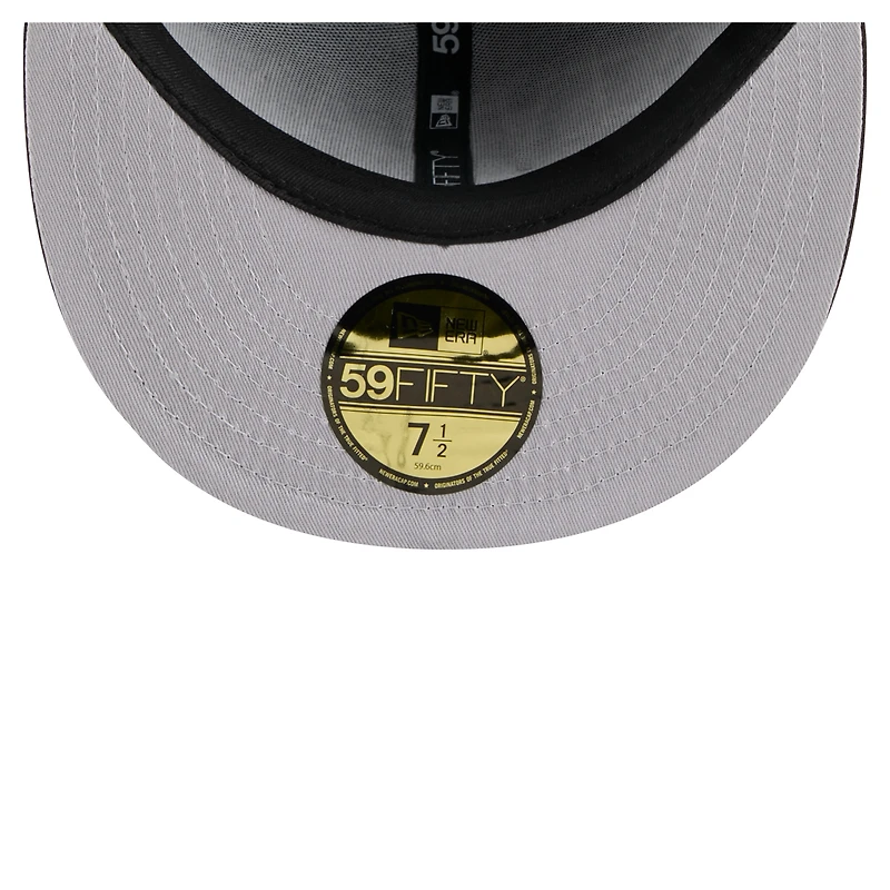 Casquette ajustée surdimensionnée 59FIFTY marron des Cleveland Browns de New Era pour homme