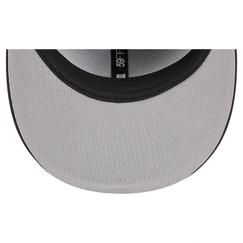 Men's New Era Brown Cleveland Browns Tri-Hit 59FIFTY Fitted Hat