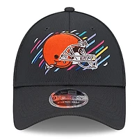 Casquette ajustable 9FORTY pour homme New Era Charcoal Cleveland Browns 2021 NFL Crucial Catch