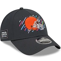 Casquette ajustable 9FORTY pour homme New Era Charcoal Cleveland Browns 2021 NFL Crucial Catch