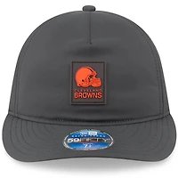 Men's New Era Charcoal Cleveland Browns 2025 Sideline Cold Weather Retro Crown 59FIFTY Fitted Hat