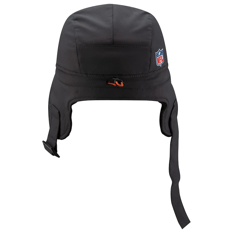 Casquette ajustable à oreilles de chien New Era anthracite Cleveland Browns 2025 Sideline Runner pour homme