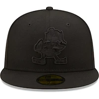 Casquette ajustée 59FIFTY Cleveland Browns pour homme avec logo alternatif noir sur New Era