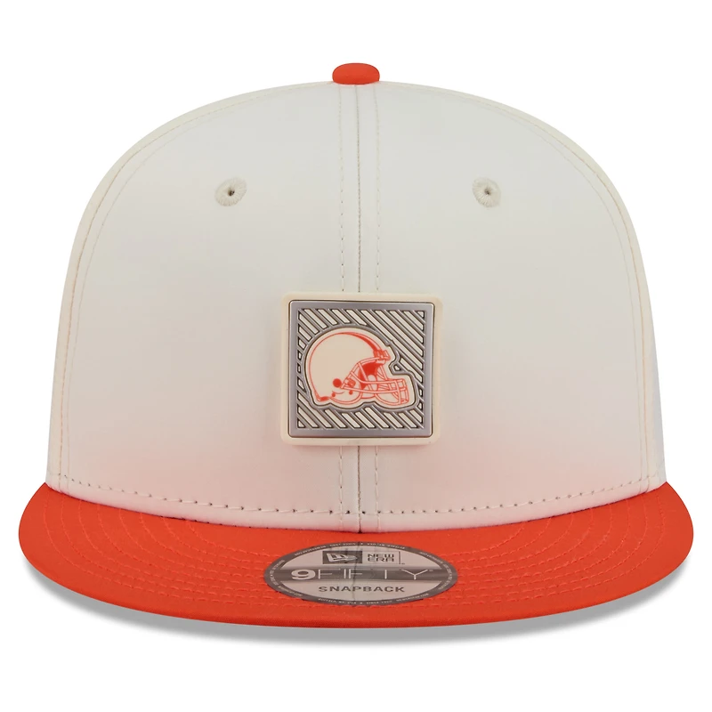 Men's New Era  Cream/Orange Cleveland Browns 2026 NFL Training Camp 9FIFTY Snapback Hat