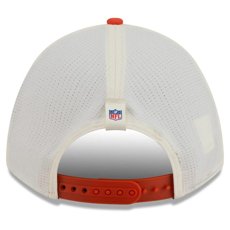 Men's New Era Cream/Orange Cleveland Browns 2026 NFL Training Camp 9FORTY Adjustable Hat