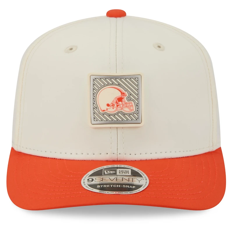 Men's New Era Cream/ Cleveland Browns 2026 NFL Training Camp 9SEVENTY Adjustable Hat